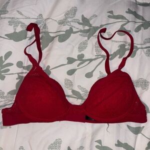 Red Lace Pepper Bra